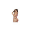 Body String, grande taille, chair et rouge 